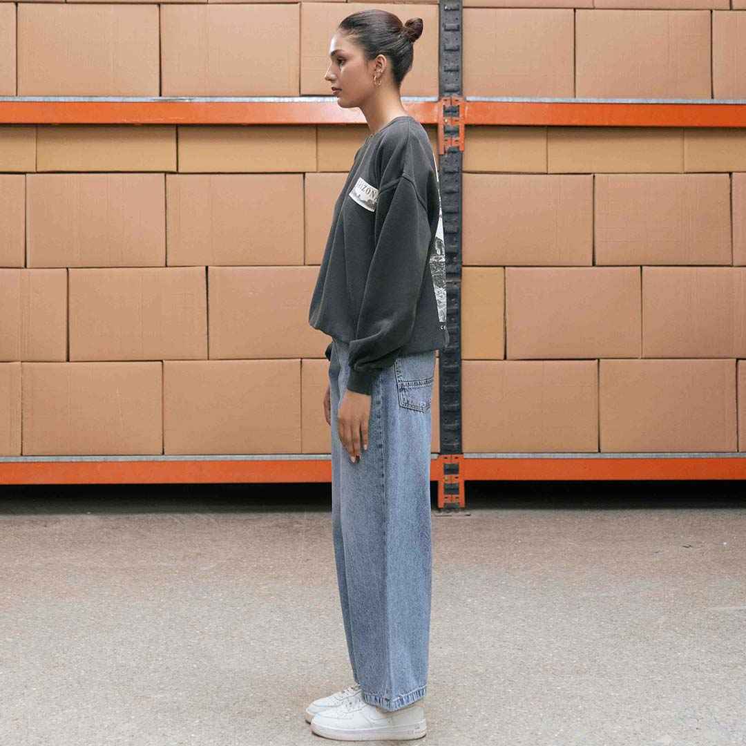 Women's Concrete Arizona Crop Sweatshirt
