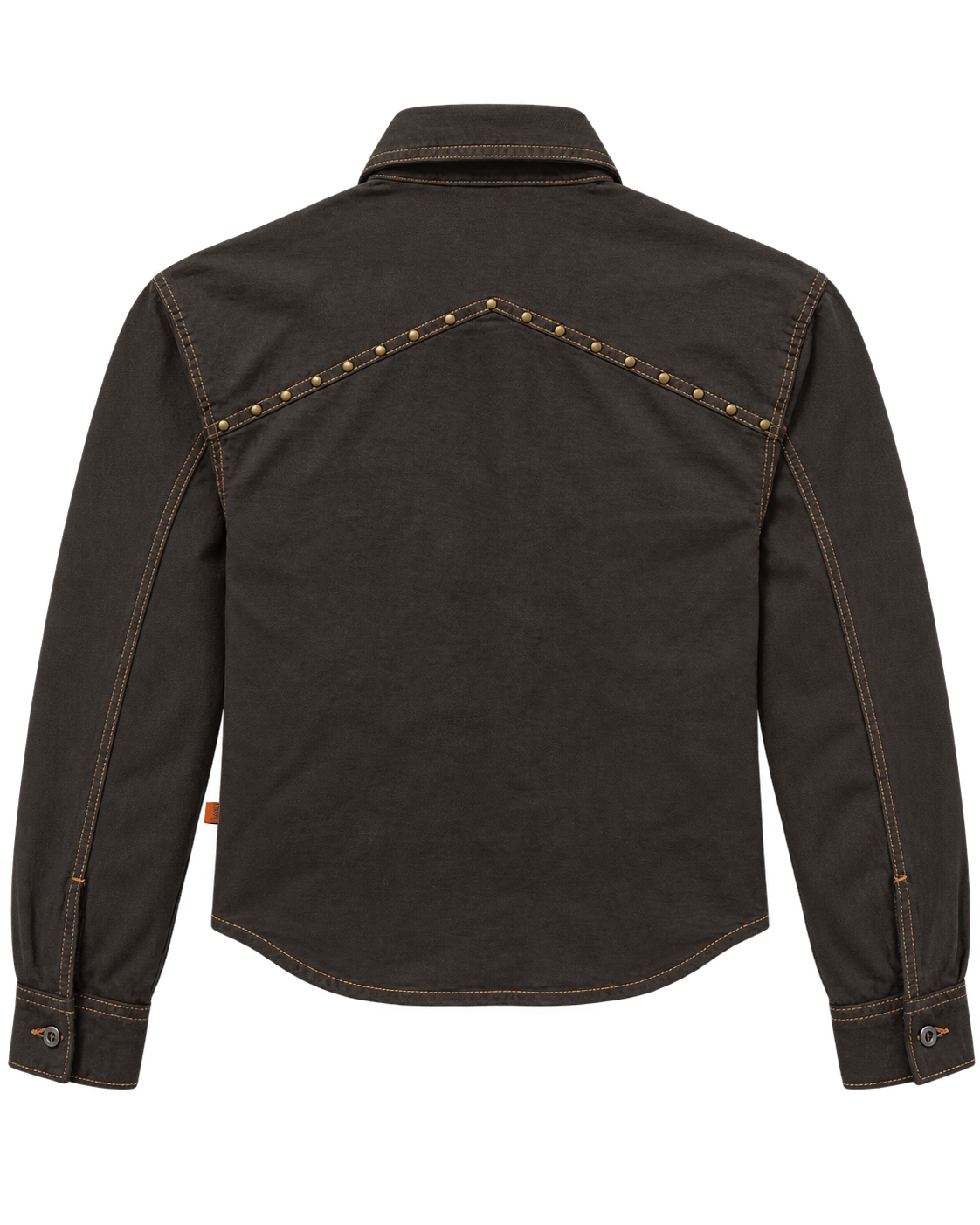 March Cowboy Shacket – Brown Dyed