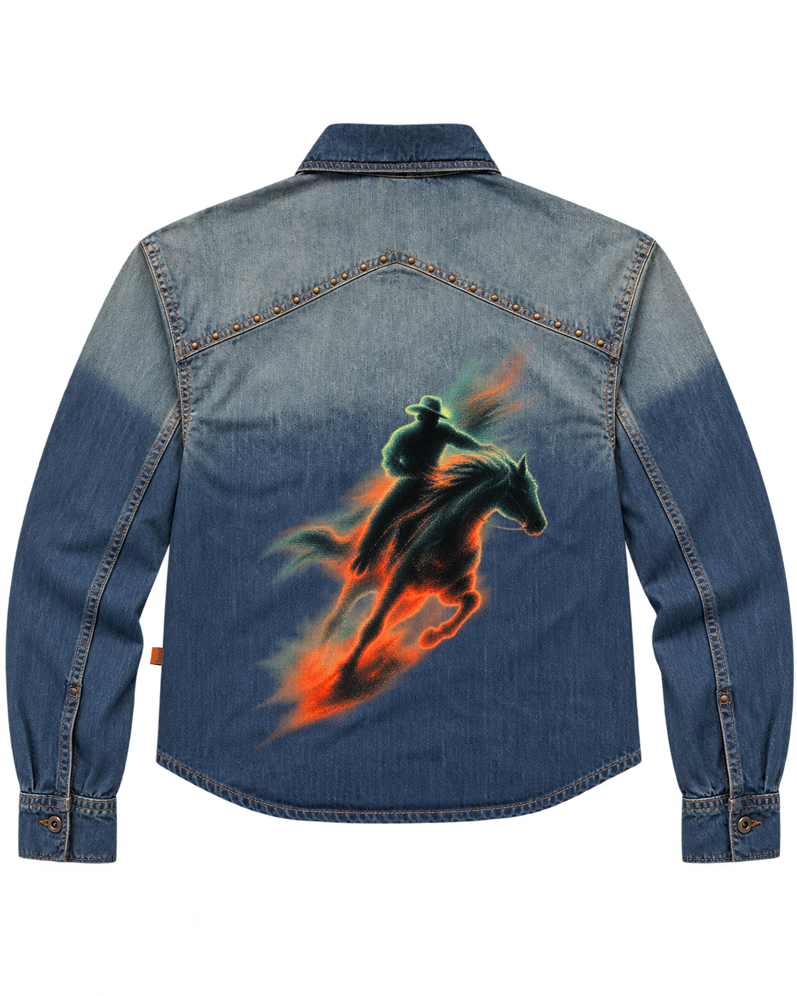 March Cowboy Shacket – Vintage Ombre