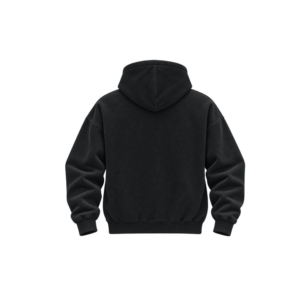 Vintage Black Zipper Hoodie