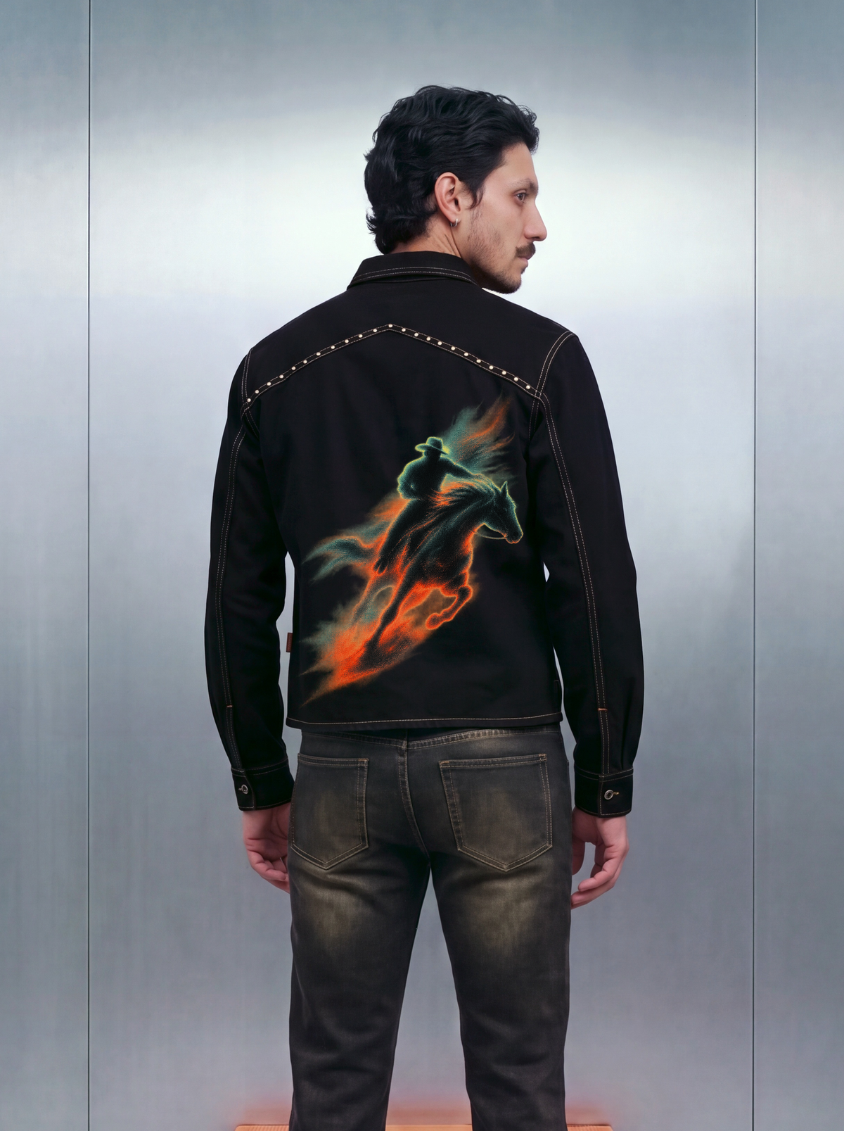 March Cowboy Shacket – Black Dyed