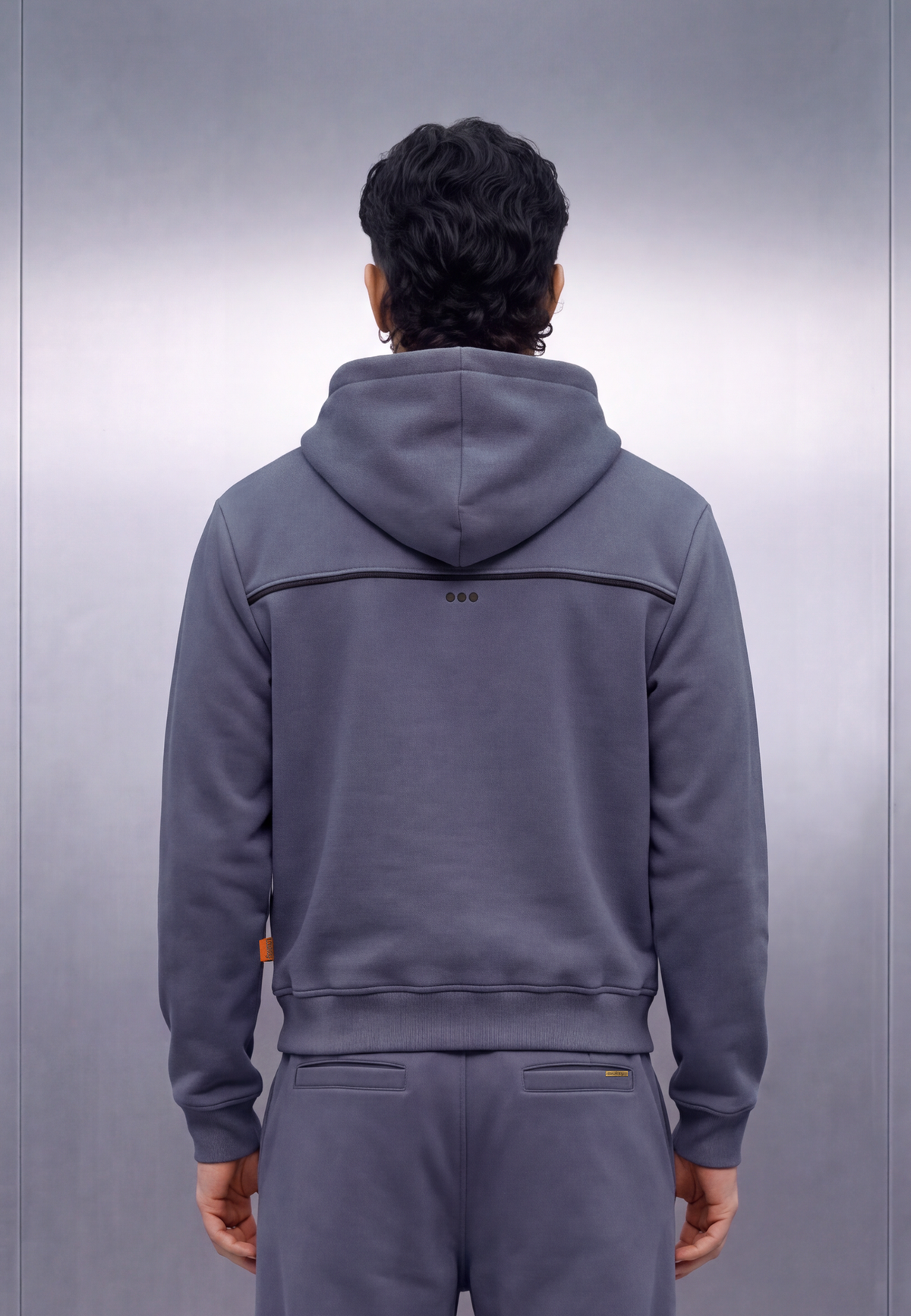 Jackie – Marine Blue Hoodie Jacket