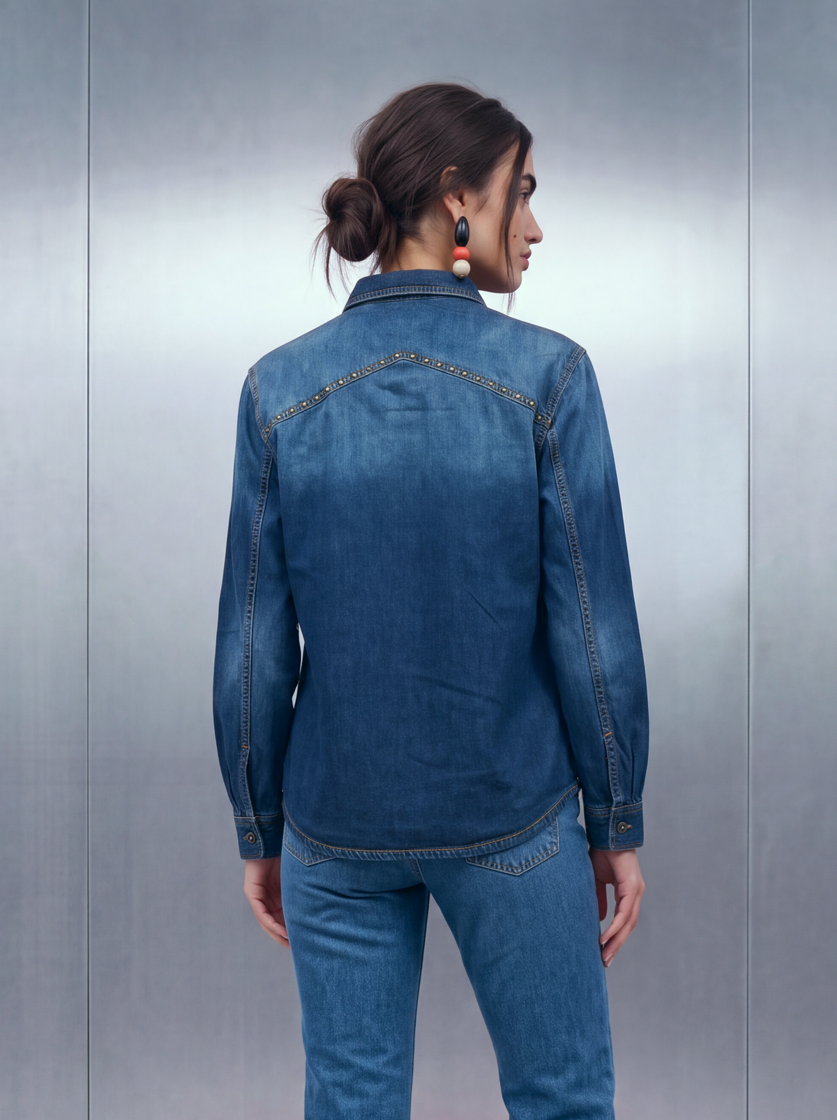 March Cowboy Shacket – Dirty Ombre
