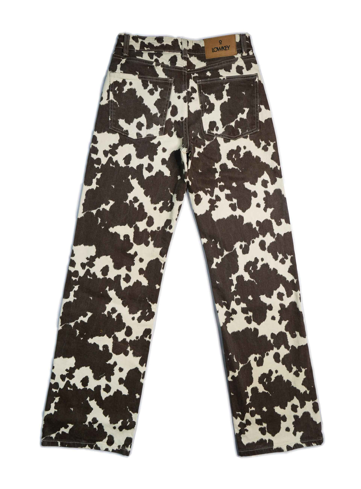 Cow Print Baggy Jeans