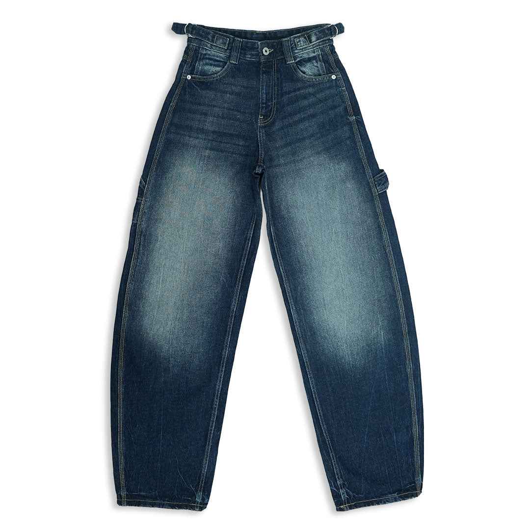 Carpenter Balloon Blue Baggy Jeans