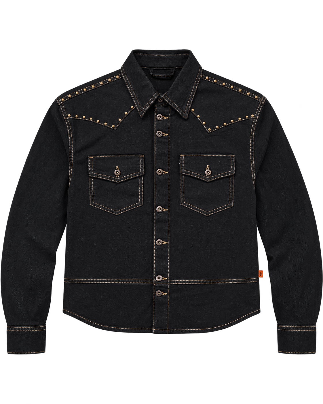 March Cowboy Shacket – Black Dyed