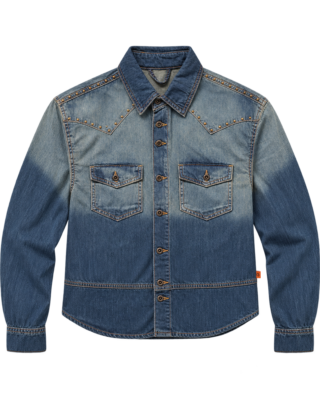 March Cowboy Shacket – Vintage Ombre