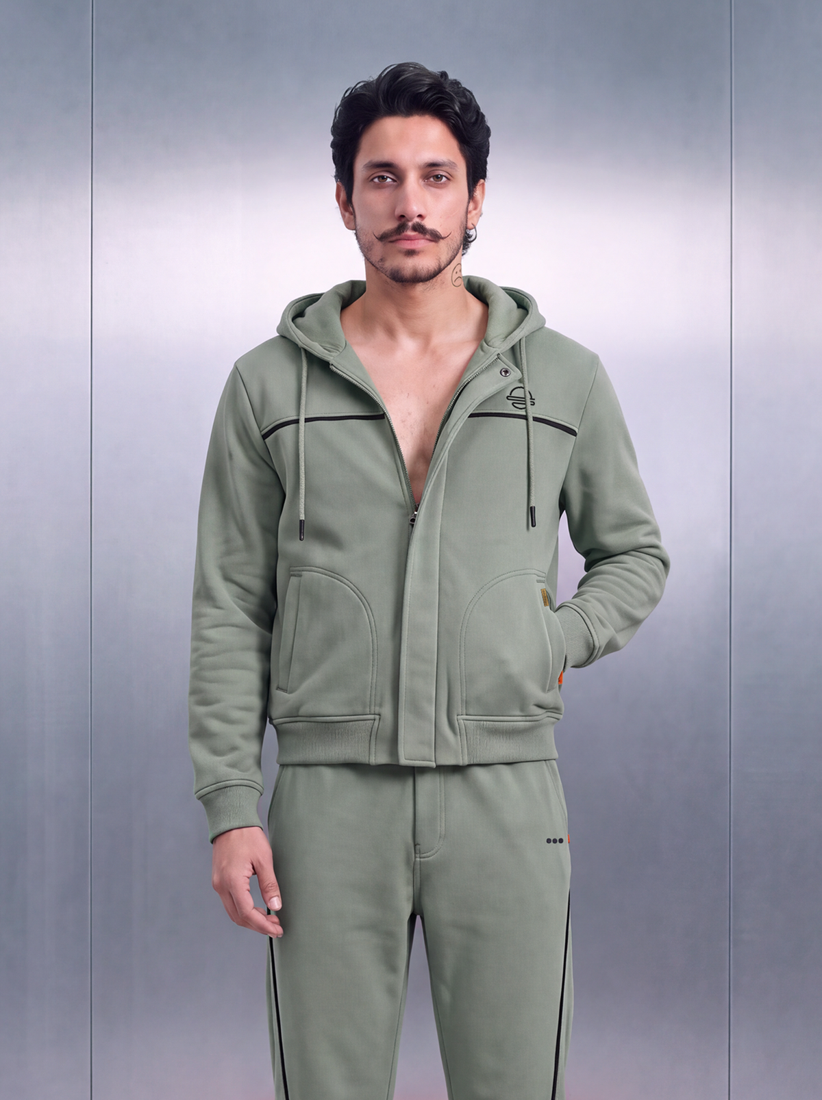 Jackie – Clover Green Hoodie Jacket
