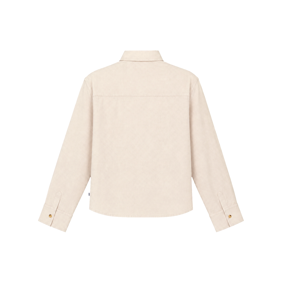 March Fit – Uni Crop Full Sleeves Shirt – Beige Linen