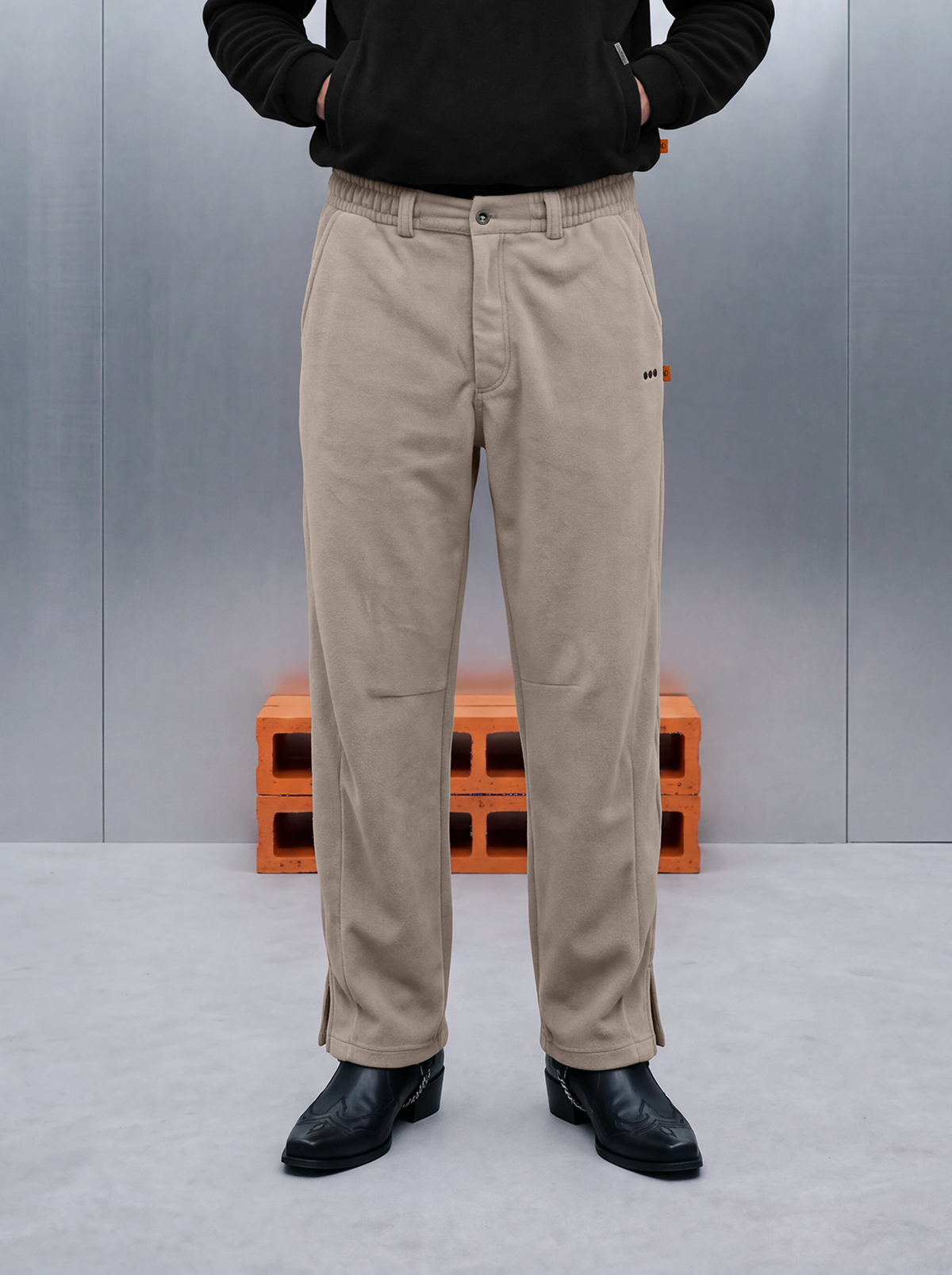 Merino Rodeo Trouser – Caviar Cream