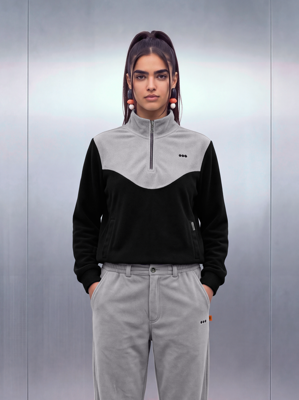 Merino Quarter Zipper – Stingray