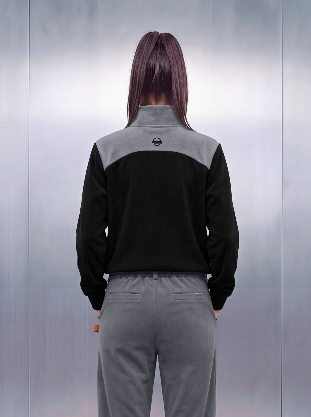 Merino Quarter Zipper – Rhino Grey