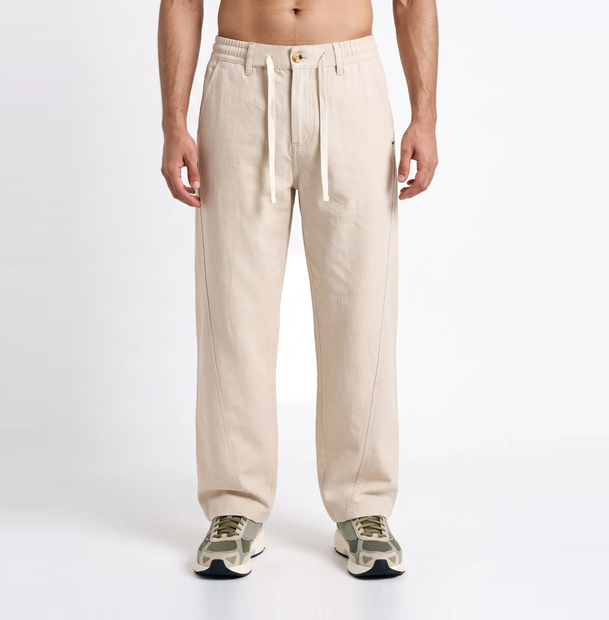 Relaxed Trouser – Comrade Fit – Beige Linen