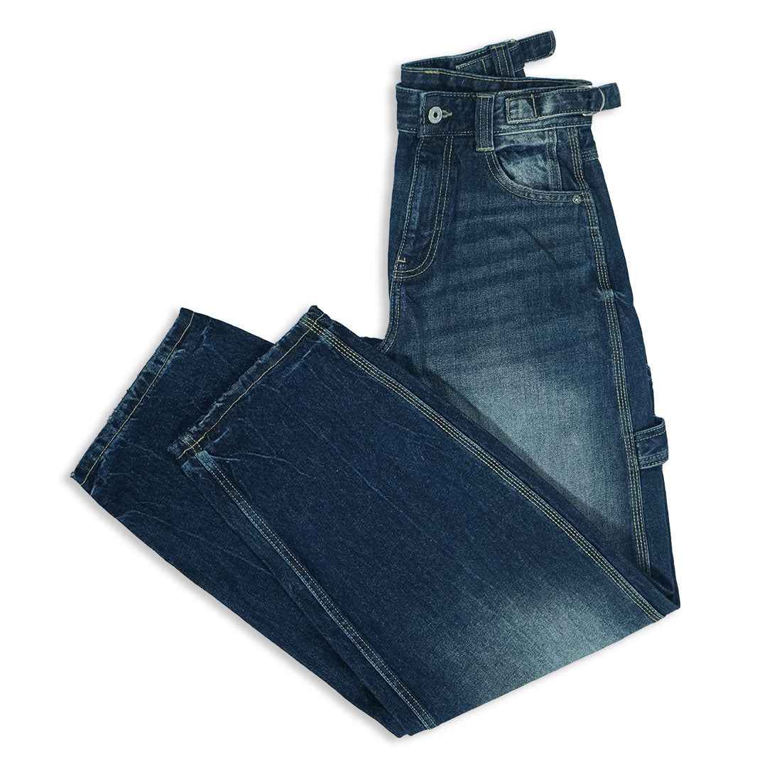 Carpenter Balloon Blue Baggy Jeans