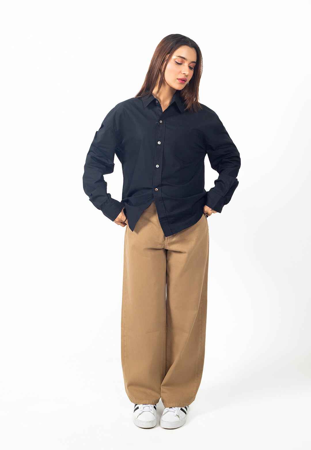 Cruze Fit - Full Sleeves Crop Shirt