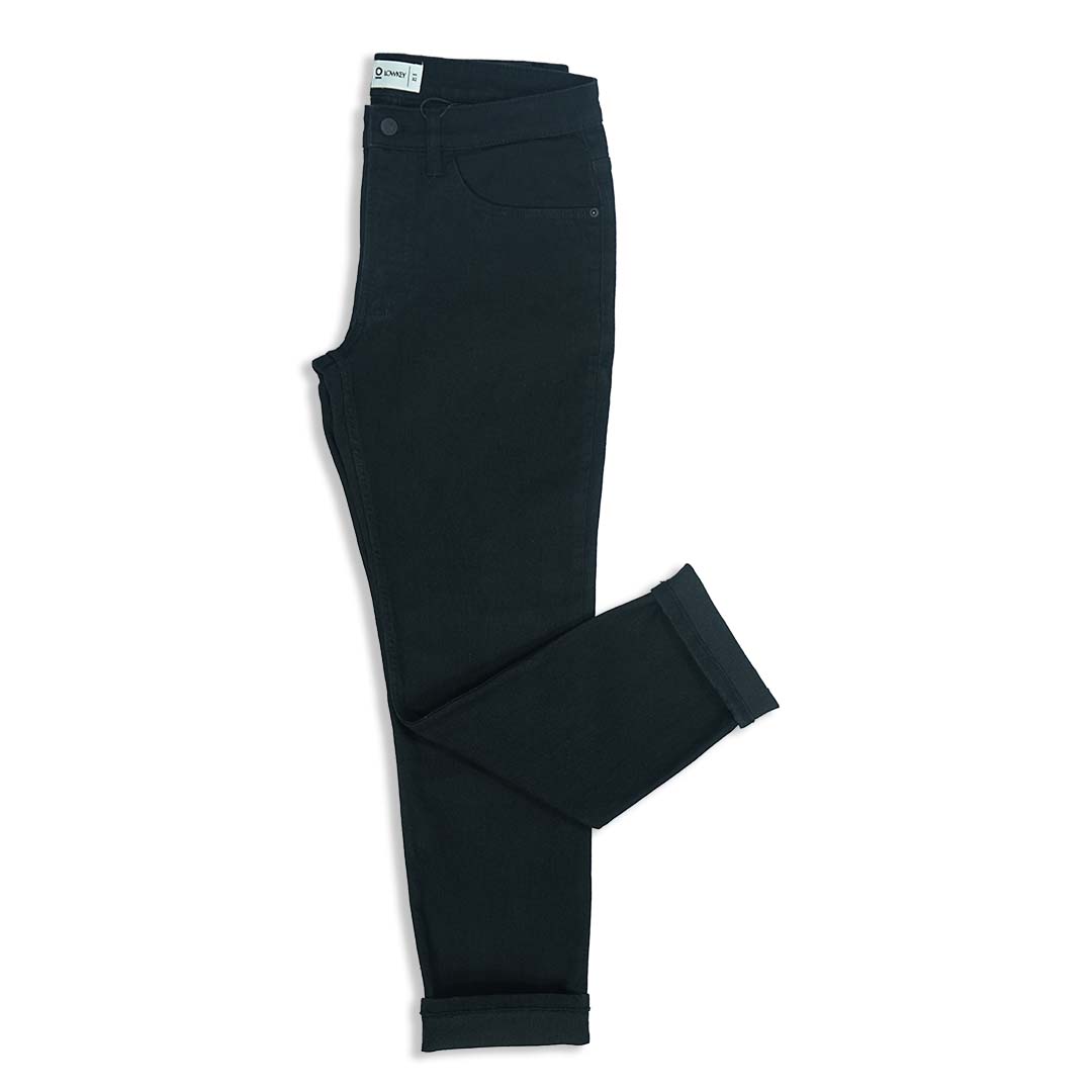 Black Rinse Slim Fit Jeans
