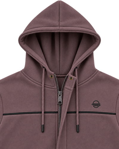 Jackie – Beet Brown Hoodie Jacket