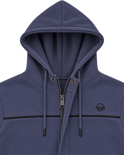 Jackie – Marine Blue Hoodie Jacket