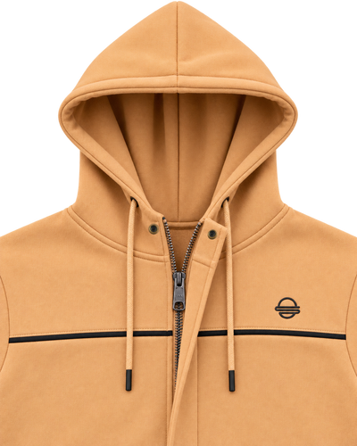 Jackie – Sahara Beige Hoodie Jacket
