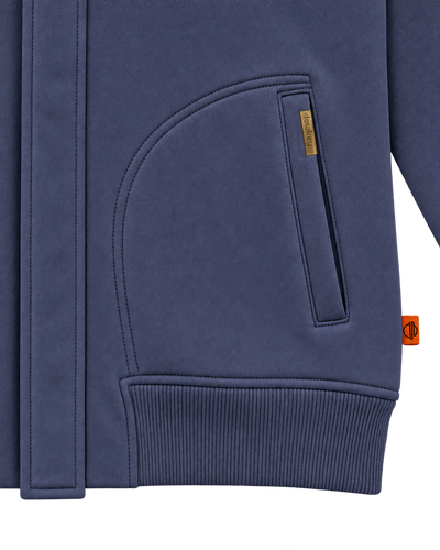 Jackie – Marine Blue Hoodie Jacket