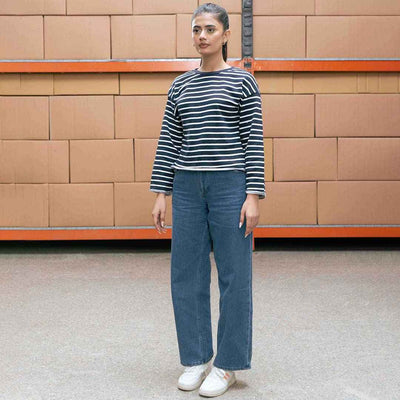 Striped Crewneck Top