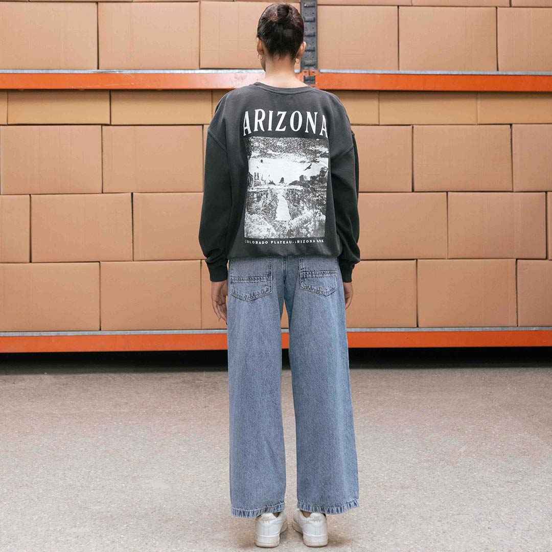 Women's Concrete Arizona Crop Sweatshirt