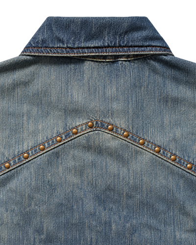 March Cowboy Shacket – Vintage Ombre