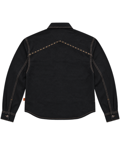 March Cowboy Shacket – Black Dyed