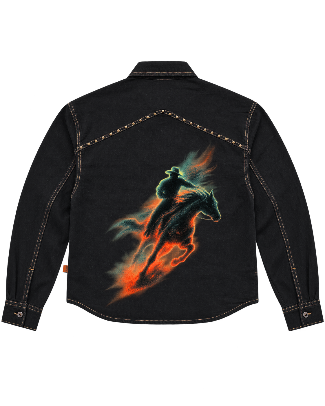 March Cowboy Shacket – Black Dyed
