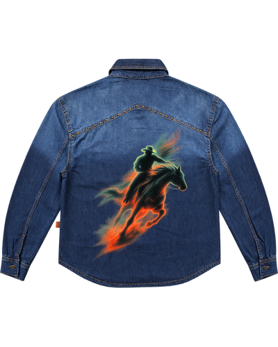 March Cowboy Shacket – Dirty Ombre