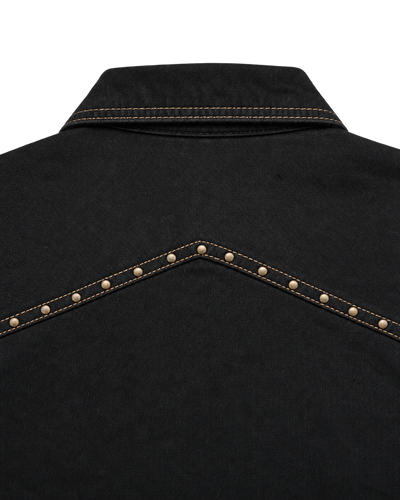March Cowboy Shacket – Black Dyed