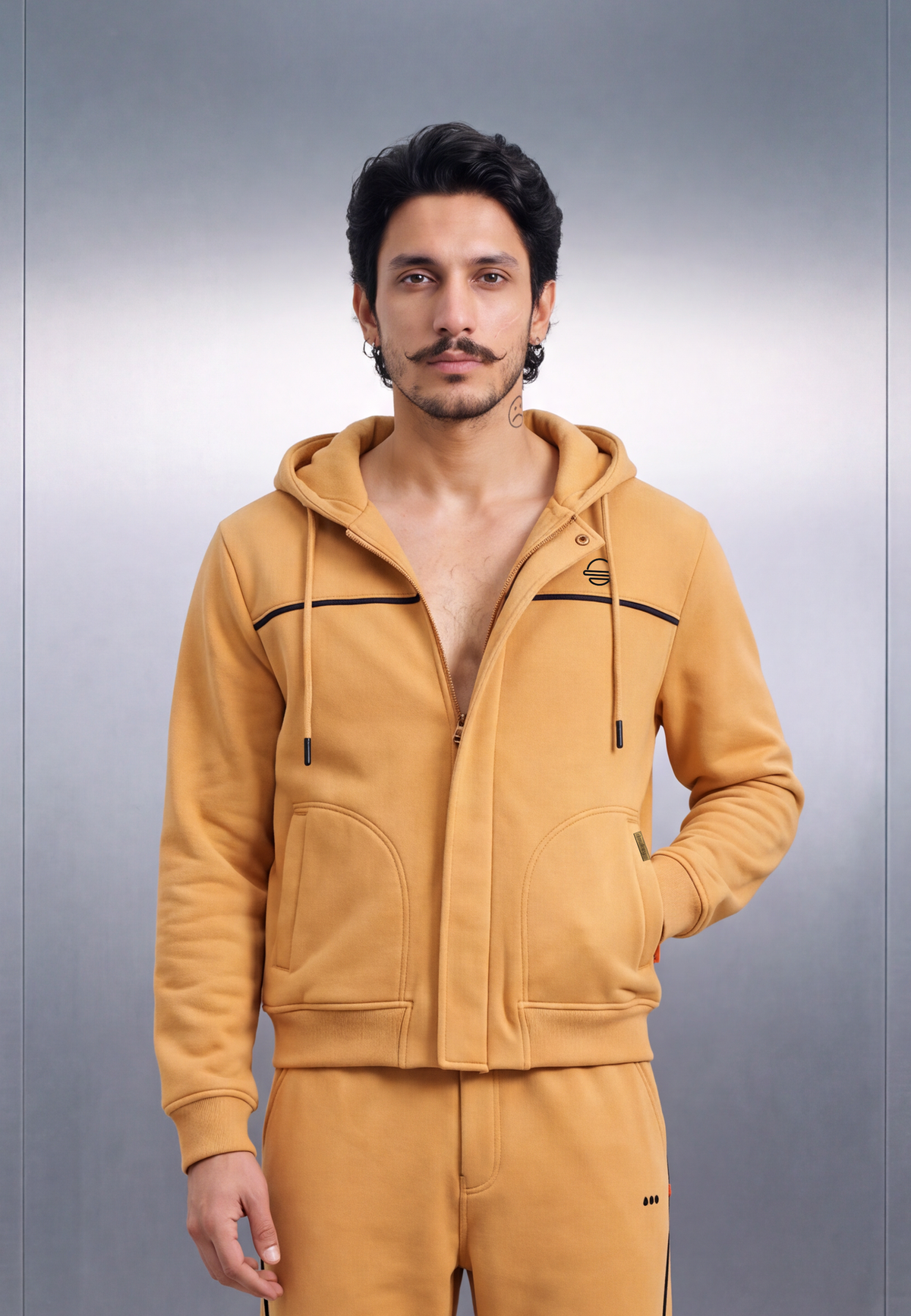 Jackie – Sahara Beige Hoodie Jacket