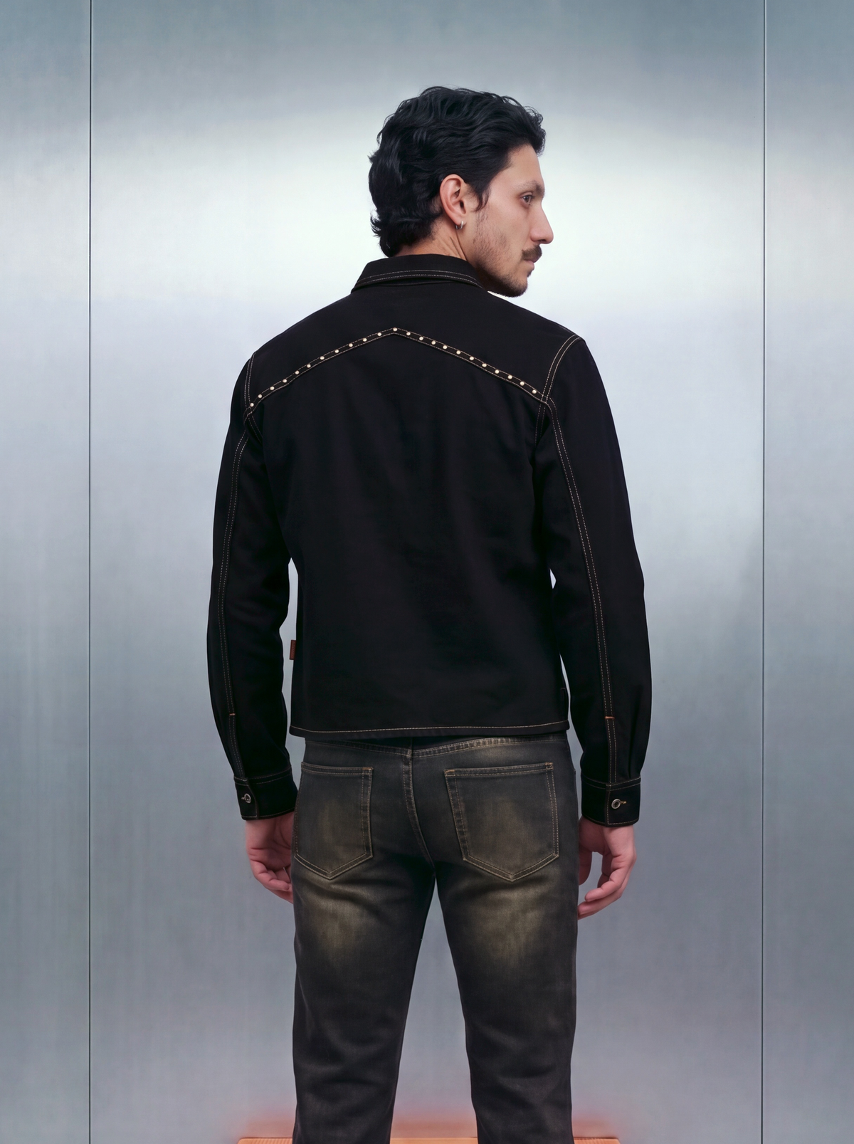 March Cowboy Shacket – Black Dyed