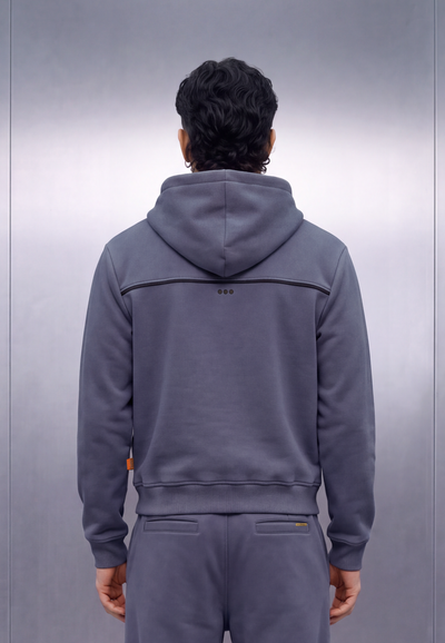 Jackie  – Marine Blue Hoodie Jacket