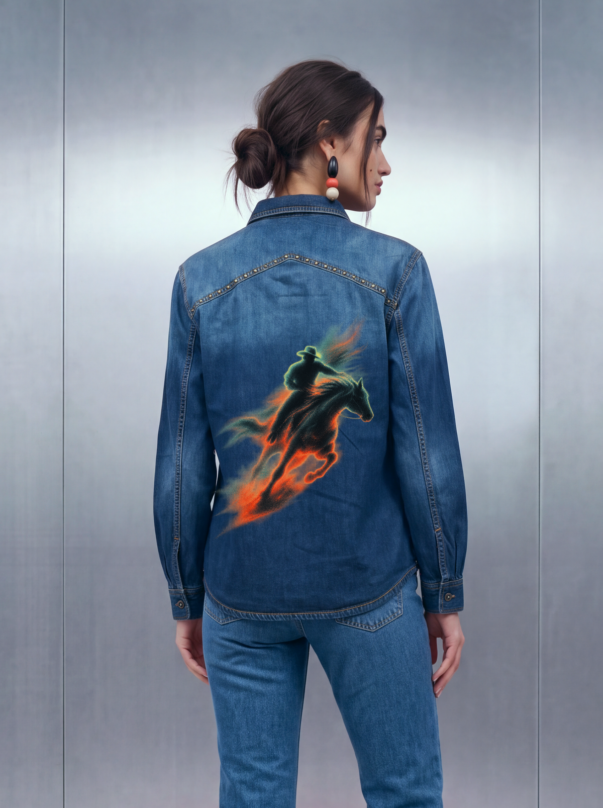 March Cowboy Shacket – Dirty Ombre