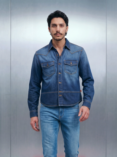 March Cowboy Shacket – Dirty Ombre