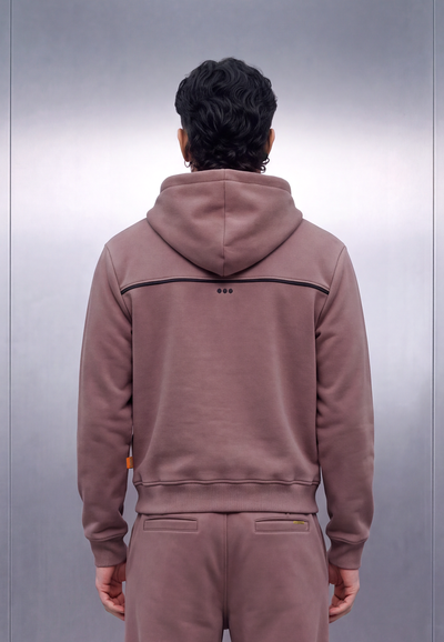 Jackie – Beet Brown Hoodie Jacket