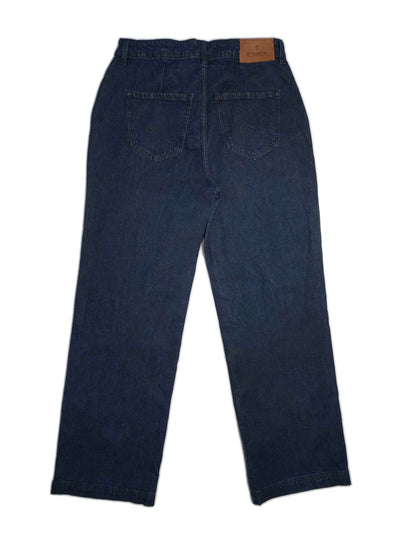 Blue Tencel Blend Baggy Pant