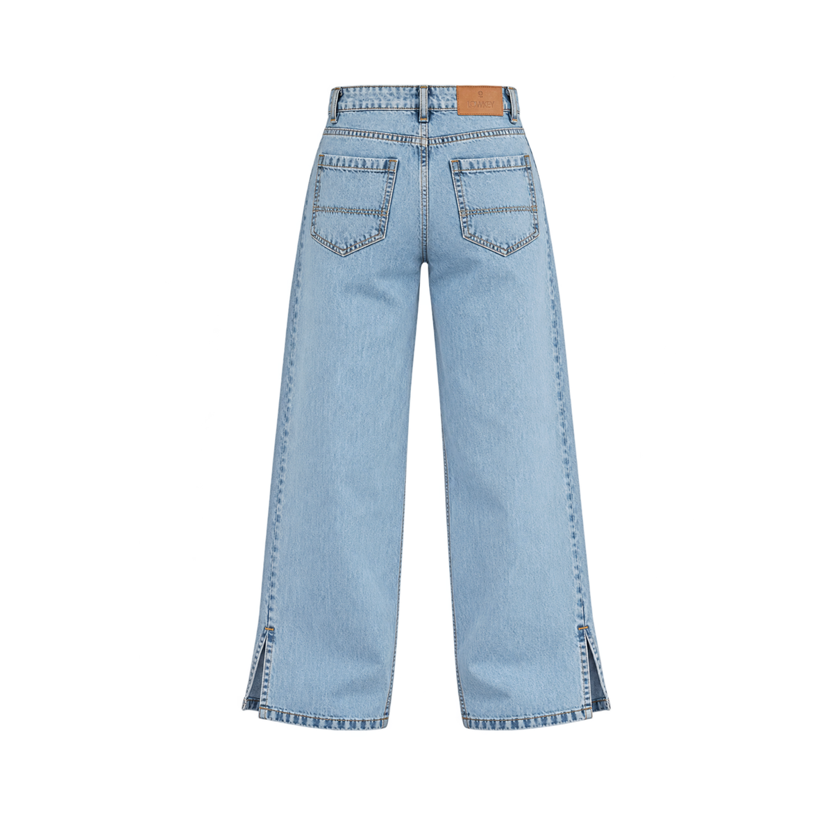 Y2K Statement Baggy Jeans (Light Wash)