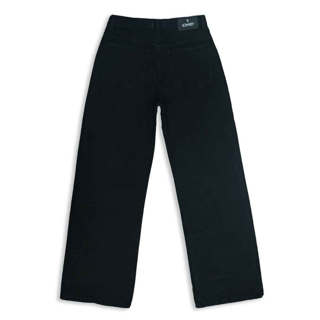 Black Studded Baggy Jeans
