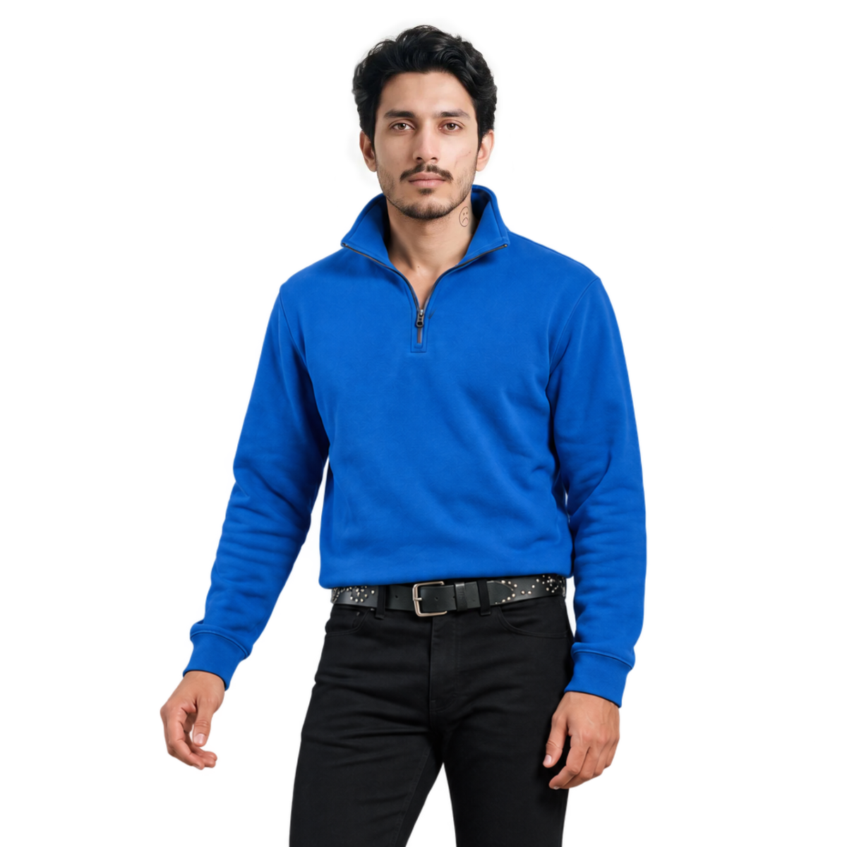 Electric Blue Quarter Zipper