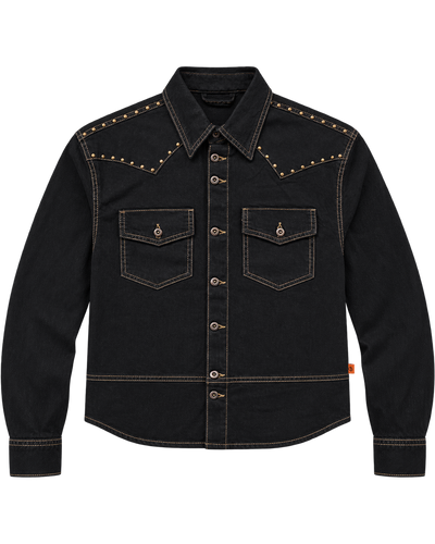 March Cowboy Shacket – Black Dyed
