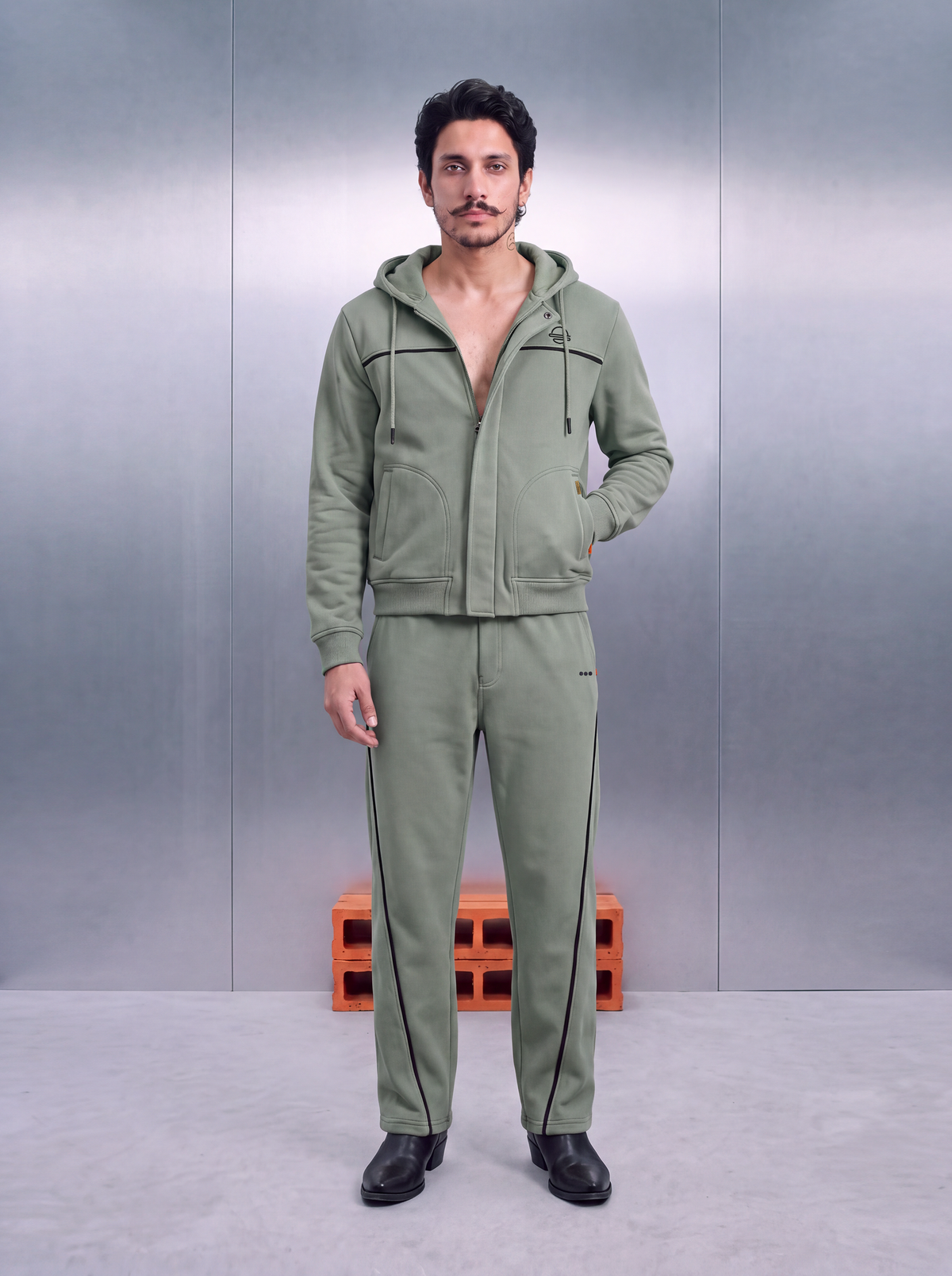 Jackie – Clover Green Hoodie Jacket