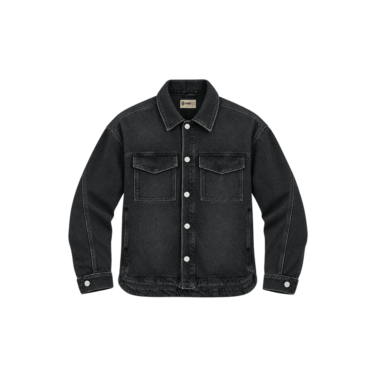 Oversized Charcoal Denim Shacket