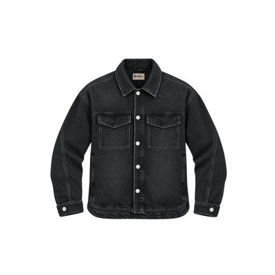 Oversized Charcoal Denim Shacket