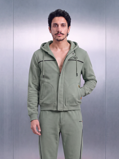Jackie – Clover Green Hoodie Jacket