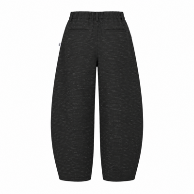 Relaxed Trousers – Horseshoe Fit – Black Linen