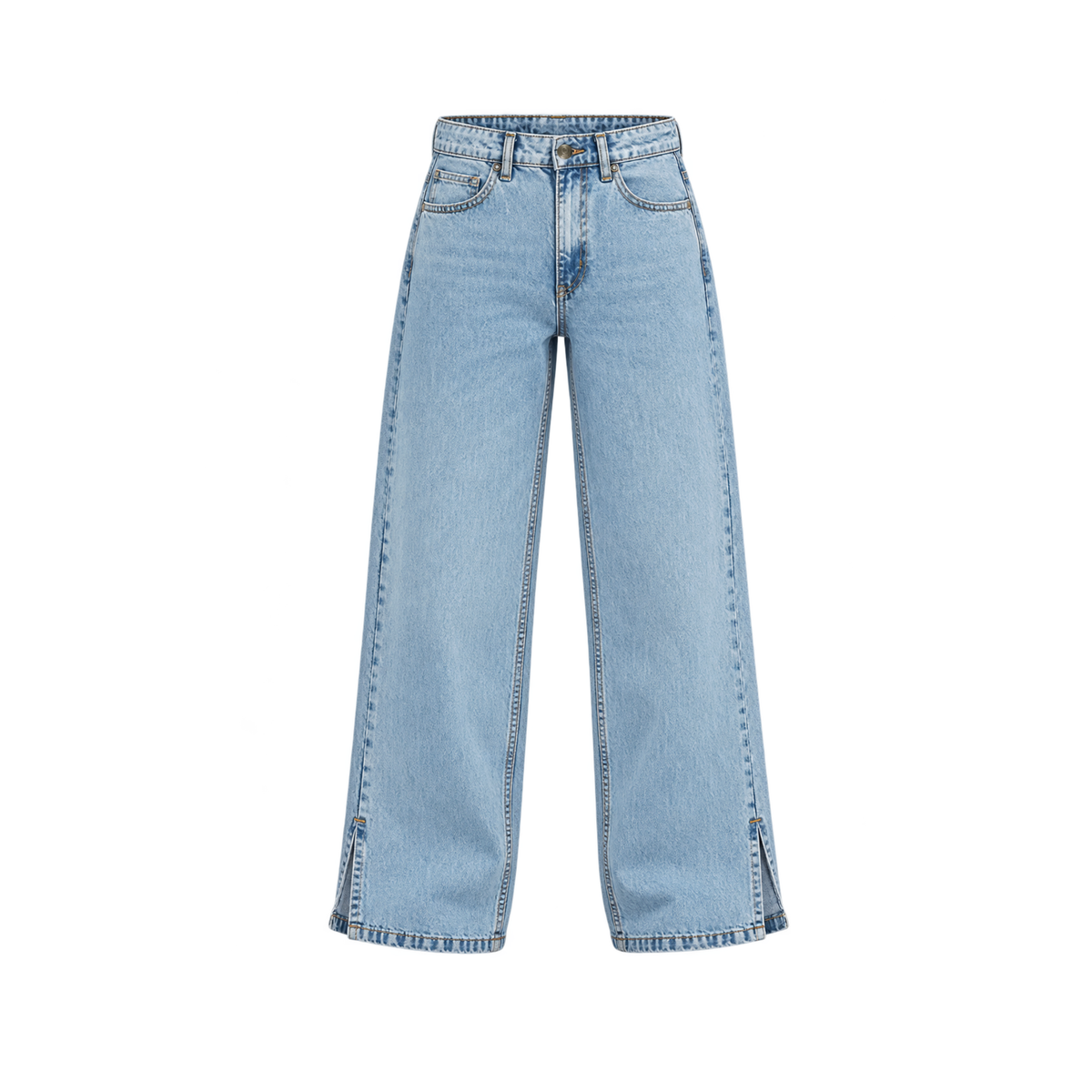 Y2K Statement Baggy Jeans (Light Wash)