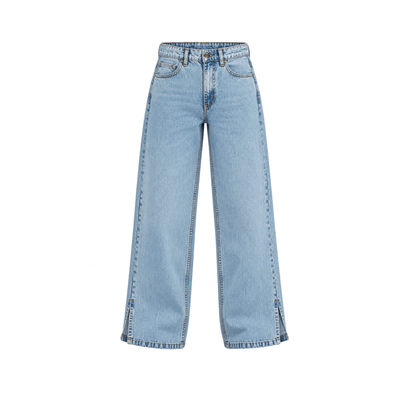 Y2K Statement Baggy Jeans (Light Wash)