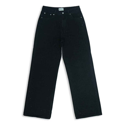 Black Studded Baggy Jeans
